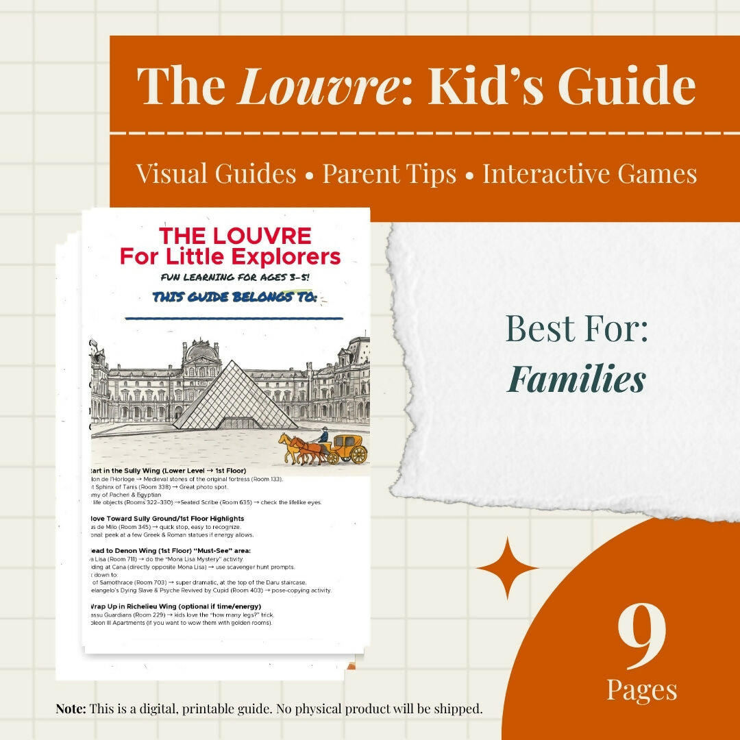 Guía del Louvre en Español para Familias | Ruta Autoguiada (PDF)