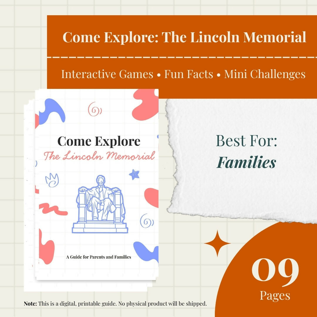 Lincoln Memorial for Kids (Ages 6–12): Interactive Family Guide + Self-Guided Tour in Washington, DC
