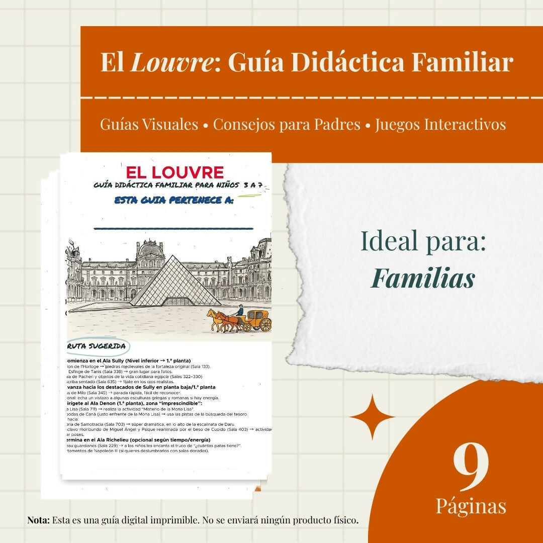 Louvre with Kids: Printable Self-Guided Tour (Ages 3–5)